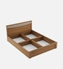 Stride Queen Size Bed Box In Classic Oak Finish