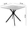 Viren 4 Seater Dining Table In Black Colour