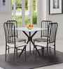 Viren 4 Seater Dining Table In Black Colour
