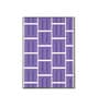 Striking Purple And White Canvas Wall Art Print