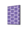 Striking Purple And White Canvas Wall Art Print