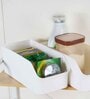 White Color Set of 2 Storage Basket