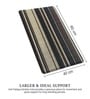 Stripe Black PVC 16x24 Inches Anti Skid Door Mat