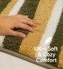 Stripe Gold Microfiber 16x24 Inches Super Soft Bath Mat