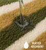 Stripe Gold Microfiber 16x24 Inches Super Soft Bath Mat
