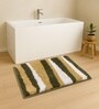 Stripe Gold Microfiber 16x24 Inches Super Soft Bath Mat