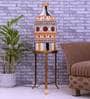 Porco White Glass Shade Tripod Floor Lamp With Metal Base