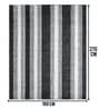Black Stripe Microfiber 6X9 Ft Carpet