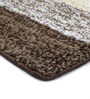 Brown Stripe Microfiber 5X7 Ft Carpet