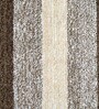 Brown Stripe Microfiber 6X9 Ft Carpet