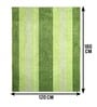 Green Stripe Microfiber 4X6 Ft Carpet