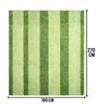 Green Stripe Microfiber 6X9 Ft Carpet