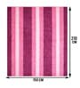 Pink Stripe Microfiber 5X7 Ft Carpet