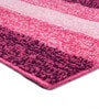 Pink Stripe Microfiber 5X7 Ft Carpet