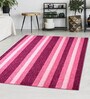 Pink Stripe Microfiber 6X9 Ft Carpet
