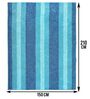 Blue Stripe Microfiber 5X7 Ft Carpet