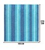 Blue Stripe Microfiber 6X9 Ft Carpet