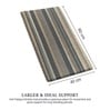 Stripe Yellow PVC 16x24 Inches Anti Skid Door Mat