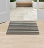 Stripe Yellow PVC 16x24 Inches Anti Skid Door Mat