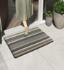 Stripe Yellow PVC 16x24 Inches Anti Skid Door Mat