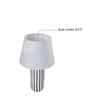 Striped Ceramic Table Lamp-Black and White