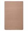 Beige Polyester Plain Solids 6 x 9 Feet Machine Made Carpet
