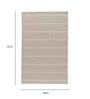 Stripe Pattern Wool Hand Woven 4 X 6 Feet Carpet
