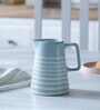 Stripped 350ml Blue & White Ceramic Water Jug