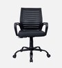Stroke Breathable Mesh  Ergonomic Chair In Black Colour