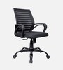 Stroke Breathable Mesh  Ergonomic Chair In Black Colour