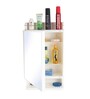 Strong & Heavy Rich Look Plastic Bathroom Cabinet with Mirror Ivory