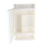 Strong & Heavy Rich Look Plastic Bathroom Cabinet with Mirror Ivory
