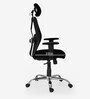 Strongman Writing Table With Oxford High Back Chair (Combo) in Brown & Black Finish