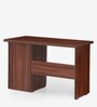 Strongman Writing Table With Oxford High Back Chair (Combo) in Brown & Black Finish