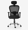 Strongman Premium Desk And Milan High Back Chair (Combo) In Brown & Black