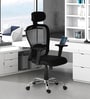 Strongman Premium Desk And Milan High Back Chair (Combo) In Brown & Black