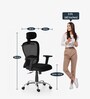 Strongman Premium Desk And Milan High Back Chair (Combo) In Brown & Black