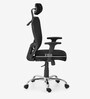 Strongman Premium Desk And Milan High Back Chair (Combo) In Brown & Black