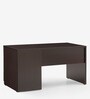 Strongman Premium Desk And Milan High Back Chair (Combo) In Brown & Black