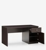 Strongman Premium Desk And Milan High Back Chair (Combo) In Brown & Black
