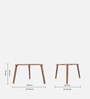 Strut Sheesham Wood Triangular End Table in Provincial Teak Finish with Tinted Glass Strut Sheesham Wood Triangular End Table in Provincial Teak Finish with Tinted Glass