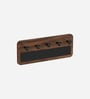 Brown Maple Wooden Wall Mounted Key Holder Hanger with 5 Knobs Maple