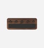 Brown Maple Wooden Wall Mounted Key Holder Hanger with 5 Knobs Maple