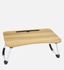 Stud Portable Laptop Table in Beige Colour