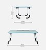 Stud Portable Laptop Table with Drawer in Blue Colour