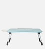 Stud Portable Laptop Table with Drawer in Blue Colour