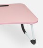 Stud Laptop Table in Baby Pink Colour
