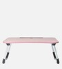 Stud Laptop Table in Baby Pink Colour