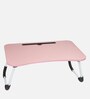 Stud Laptop Table in Baby Pink Colour