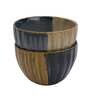 Studio 300ml Brown & Blue Ceramic (Set of 2) Dinner Bowl